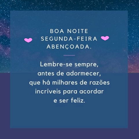 linda noite de segunda feira abençoada