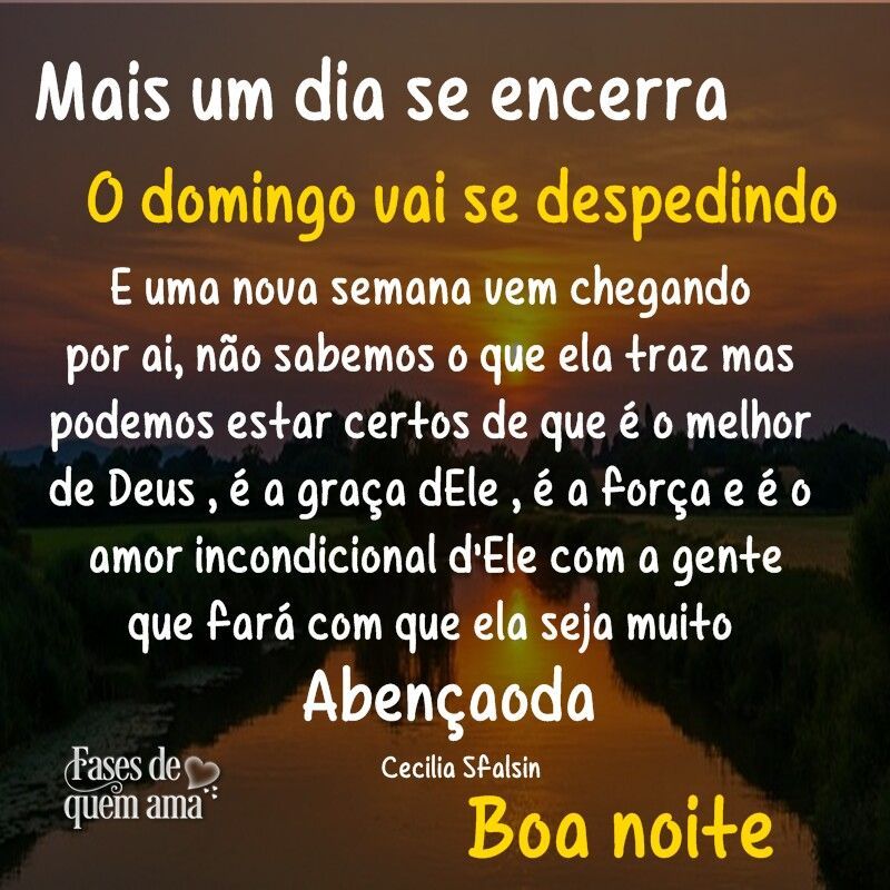 mais um dia se encerra o domingo vai se despedindo