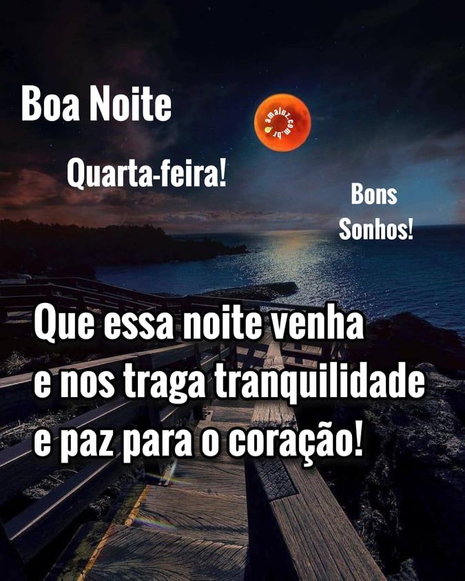 que essa noite traga paz aos corações