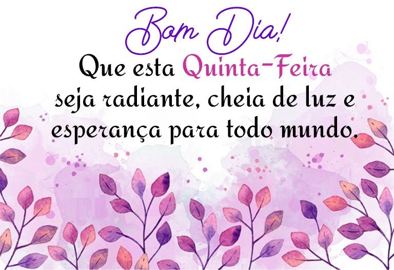 quinta feira radiante imagens bom dia