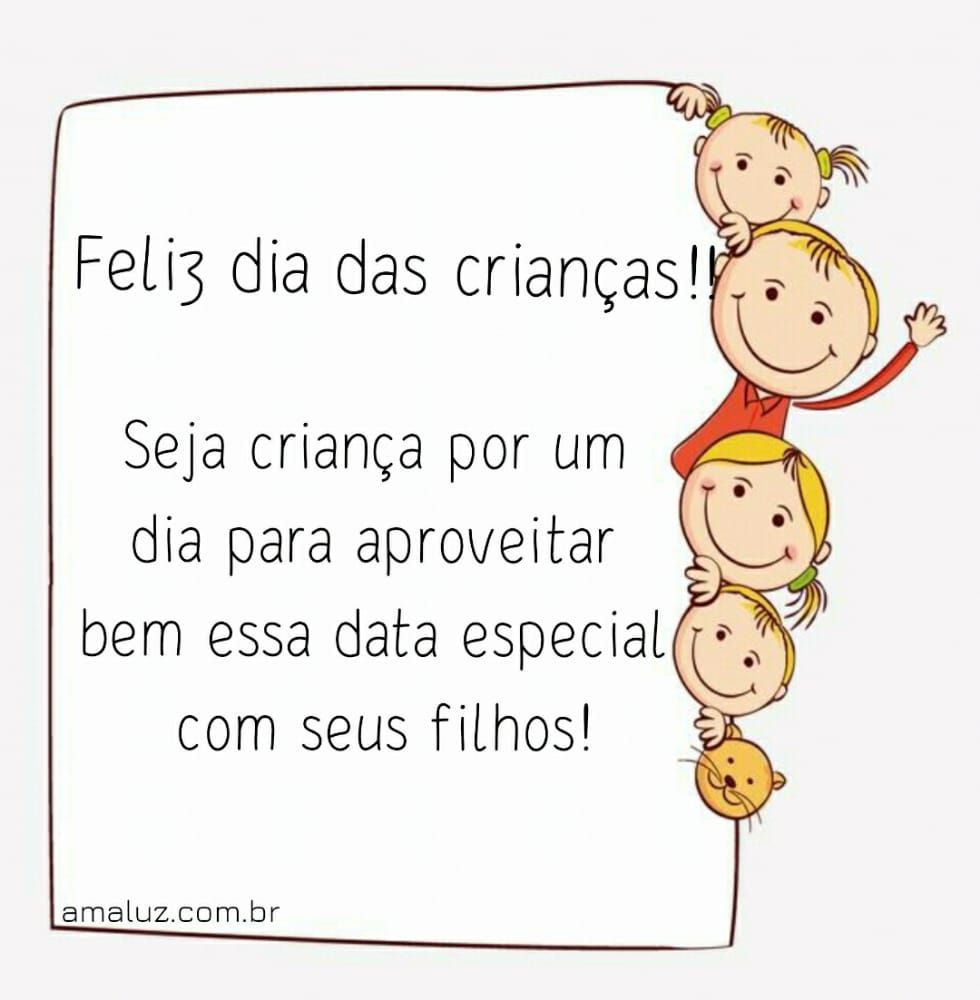 seja criança por um dia feliz dia das crianças