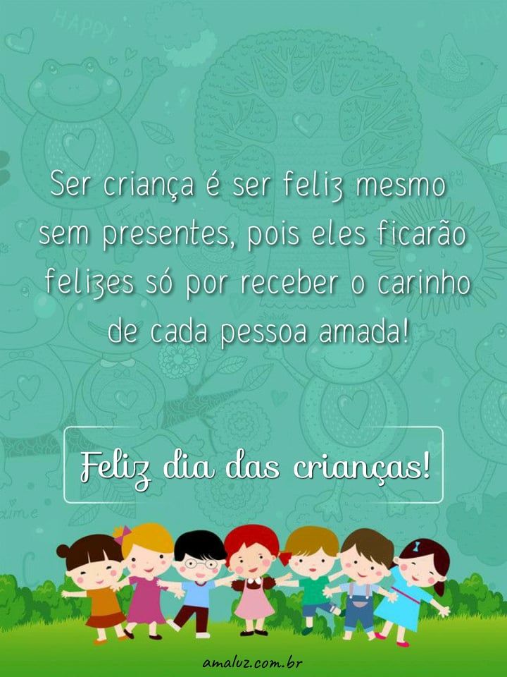 ser criança é ser feliz mesmo sem presentes