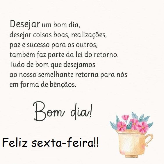 te desejo um bom dia sexta feira imagens