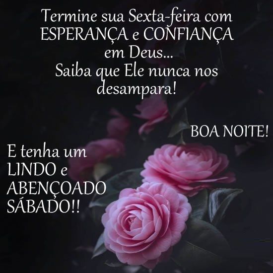 termin a sexta feira com esperança e confiança