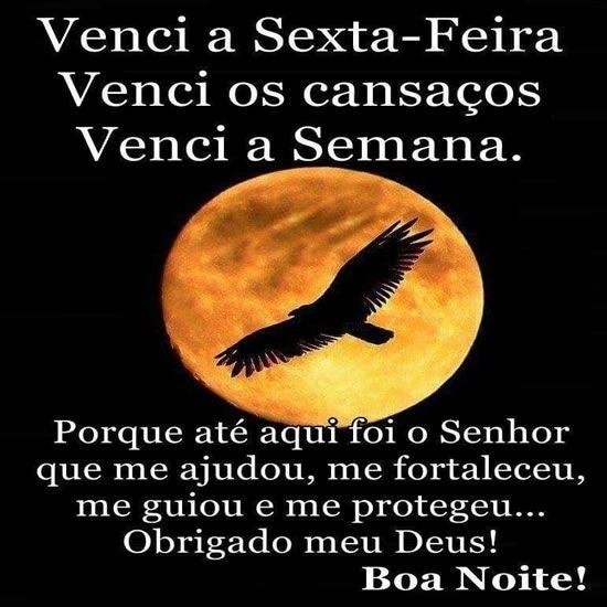 venci a sexta feira boa noite