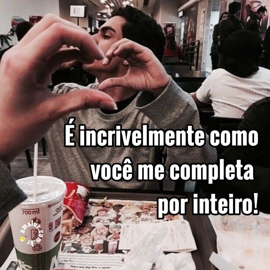 você me completa por inteiro
