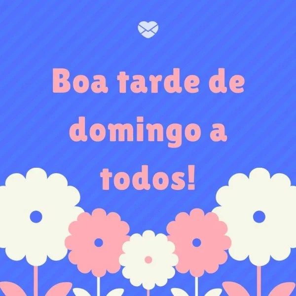 Boa tarde de domingo a todos