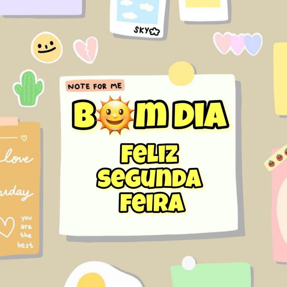 Figurinhas de Bom dia Segunda feira Bonitas para a Semana