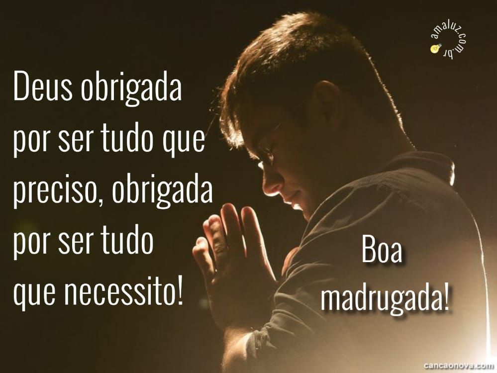 Deus obrigada por ser tudo que preciso