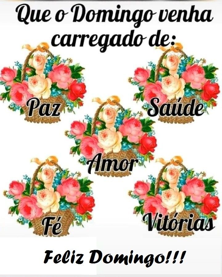 Domingo carregado de amor bom dia figurinhas