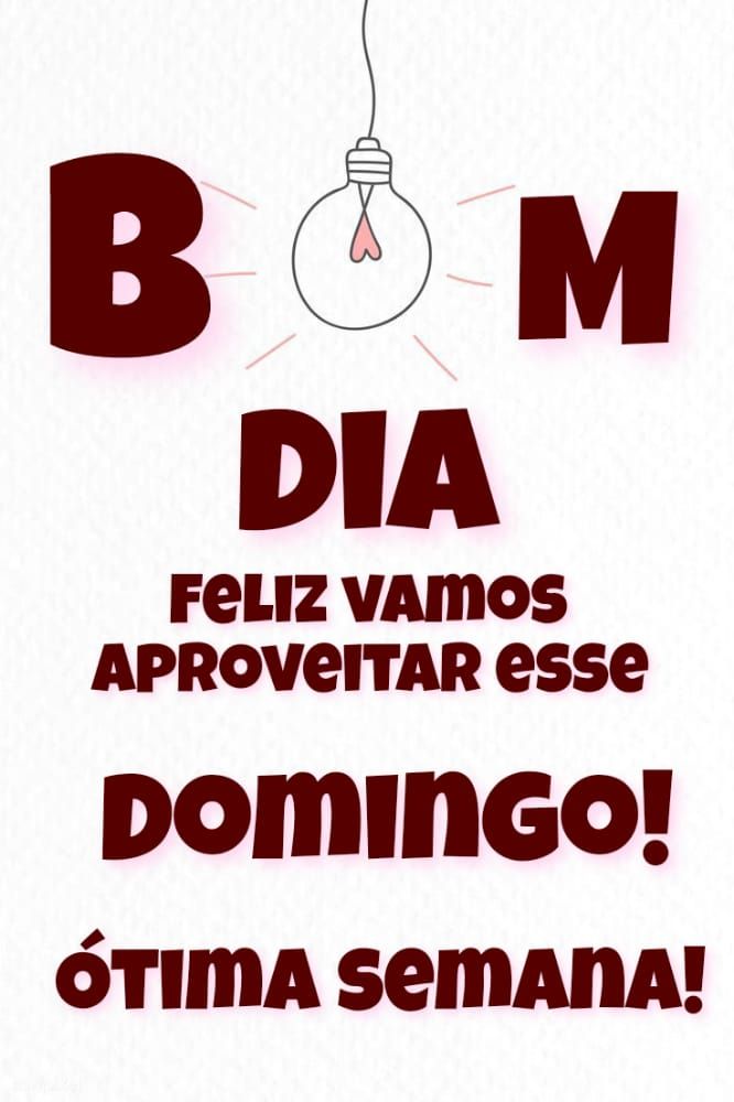 Feliz vamos aproveitar o nosso domingo