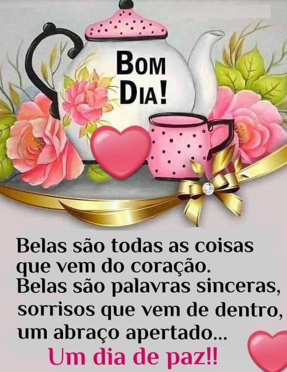 Mensagens de bom dia de paz
