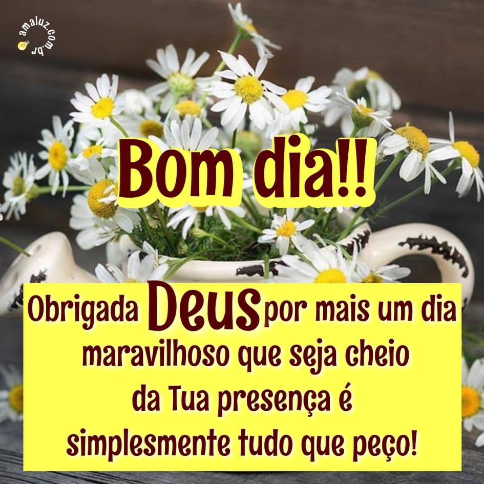 Bom Dia Obrigado Meu Deus Fdplearn