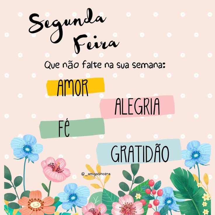 Figurinhas de Bom dia Segunda feira Bonitas para a Semana