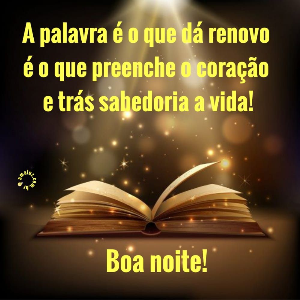 a palavra é o que dá renovo