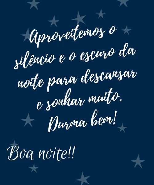 aproveitemos o silêncio da noite