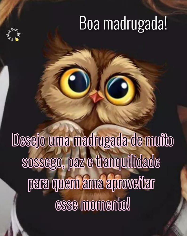 desejo uma madrugada de muito sossego