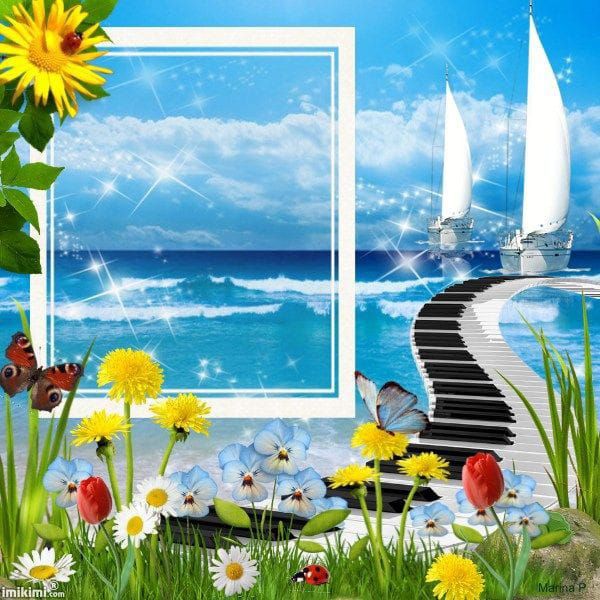 imagem demoldura com paisagem