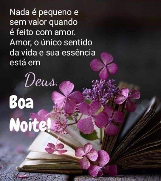 nada é pequeno e sem valor boa noite