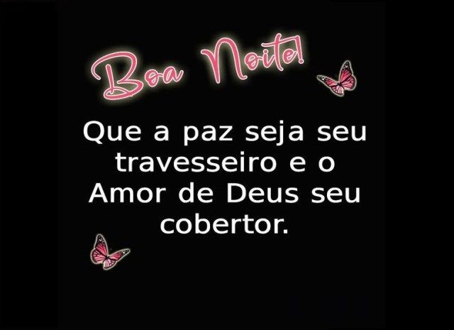 o amor de Deus seu cobertor boa noite