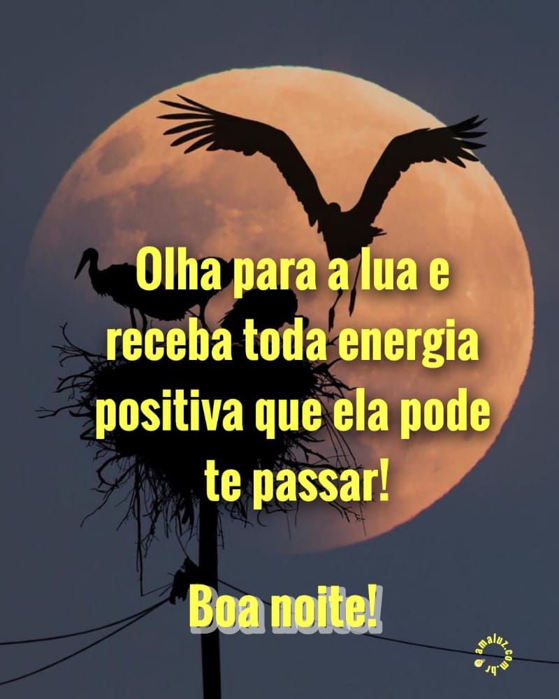 olhe para alua e receba toda energia positiva