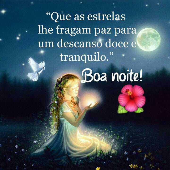 que as estrelas lhe tragam paz boa noite