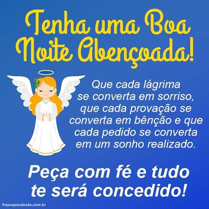 tenha uma noite abençoada