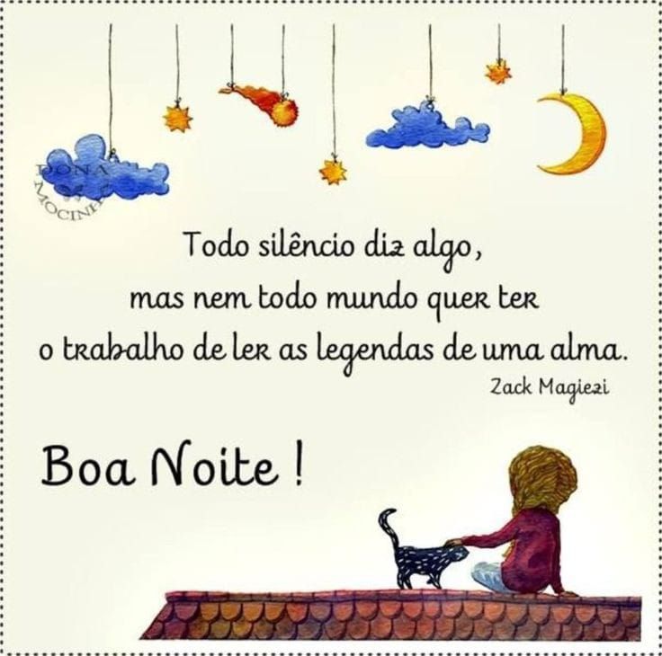 todo silêncio diz algo, boa noite