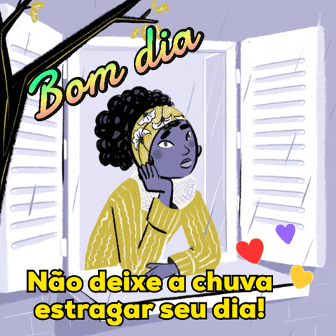 A chuva não vai estragar seu dia, bom dia