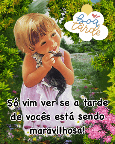 A tarde de vocês estão sendo maravilhosa