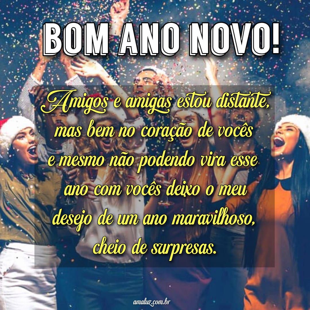 Feliz ano novo a todos vocês