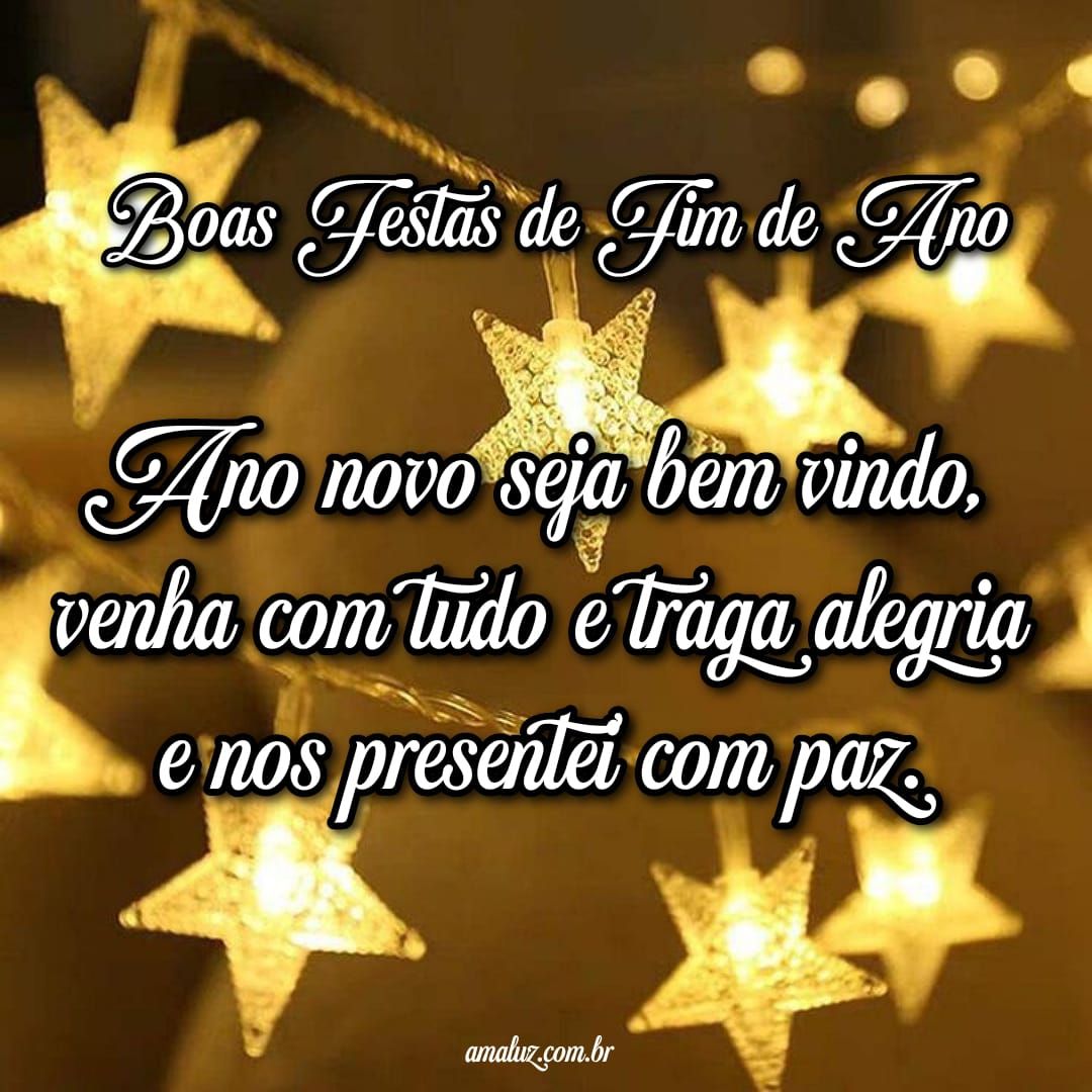 Ano novo seja bem vindo