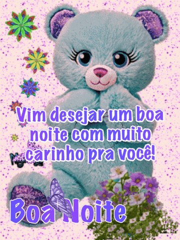 Boa noite com carinho e chuva