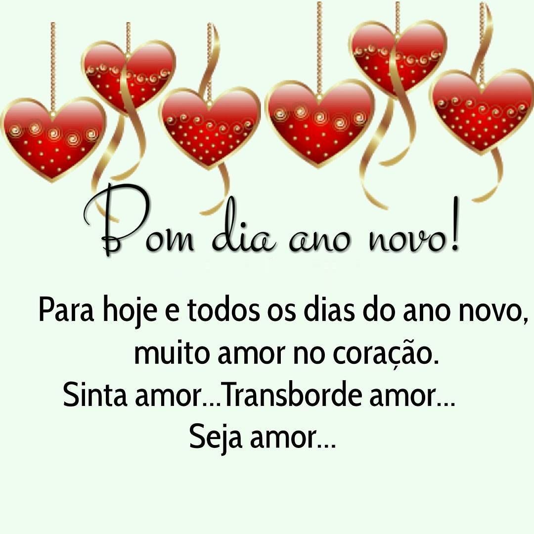 Bom dia ano novo com paz e muitas novidade!