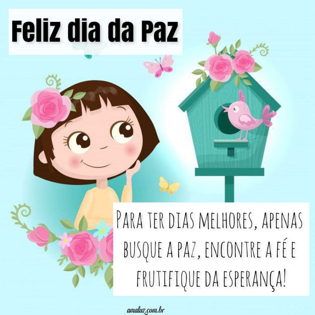 Busque a paz e frutifique da esperança