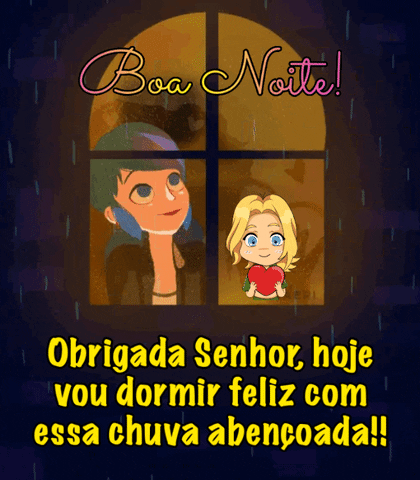 Chuva abençoada boa noite