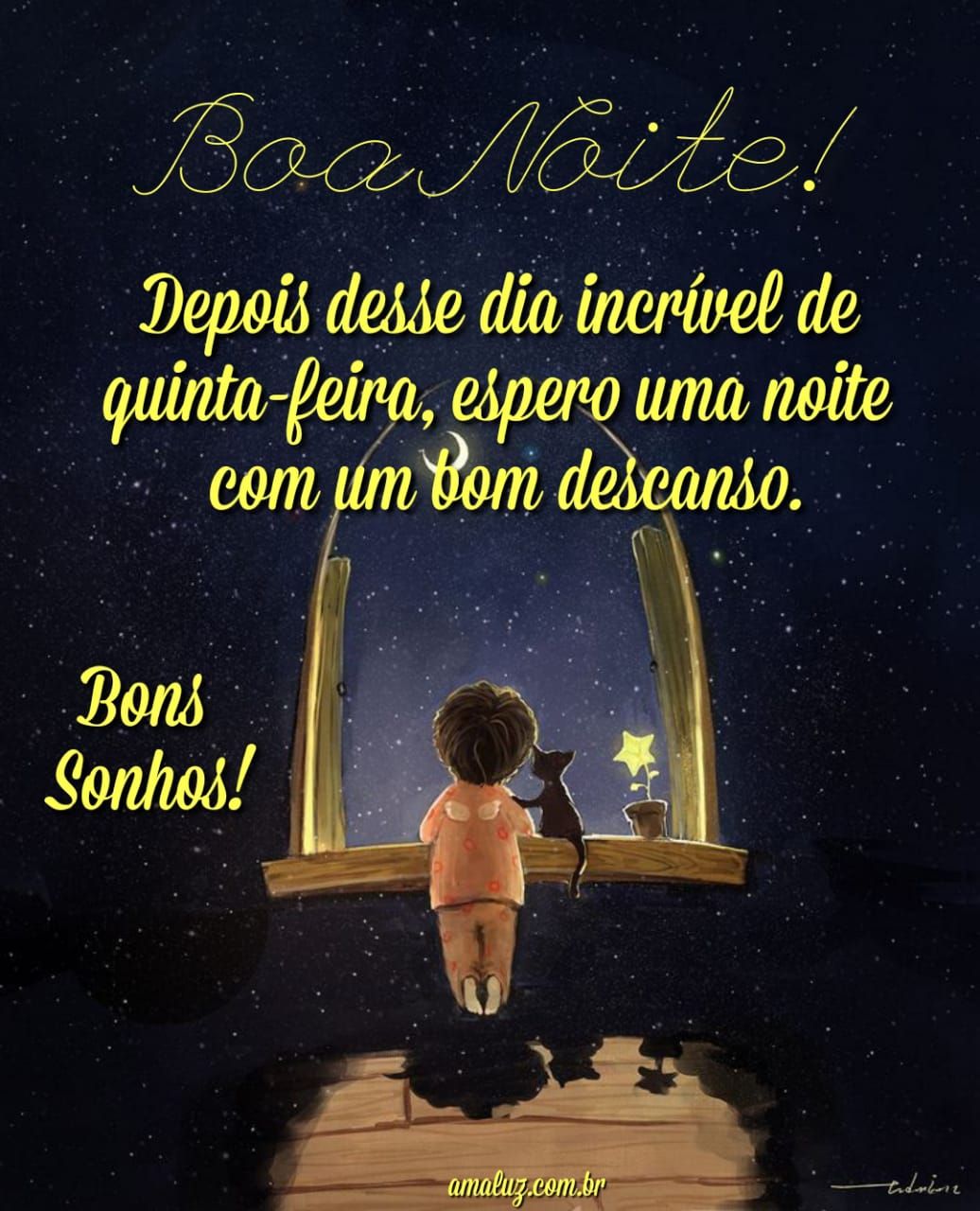 Depois desse dia de quinta feira venha um noite abençoada