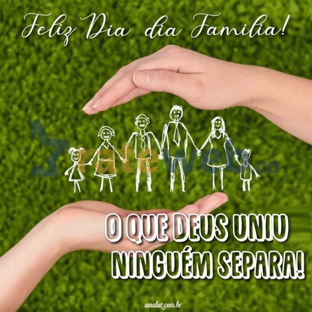 Família unida, feliz dia da família
