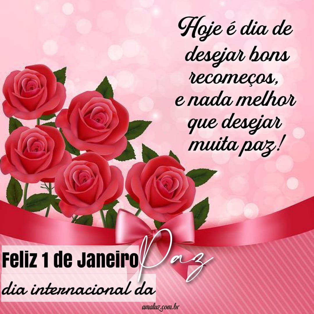 Feliz 1 de janeiro dia internacional da paz