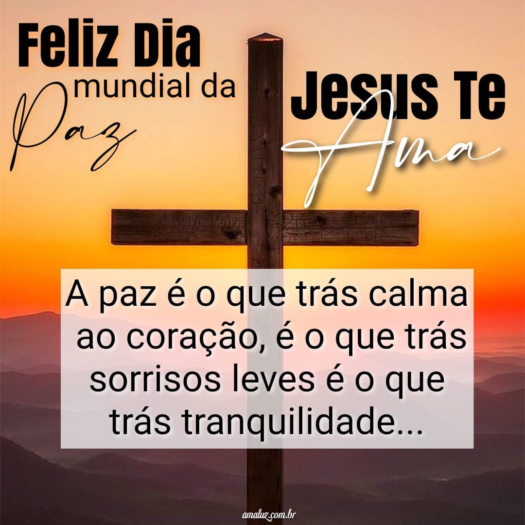 Feliz dia mundial da paz
