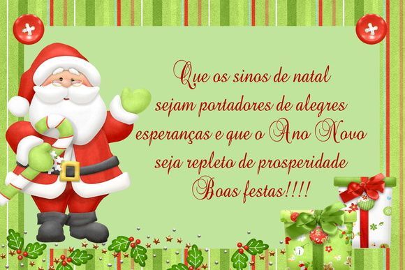 Desejamos um bom natal e muitas alegrias