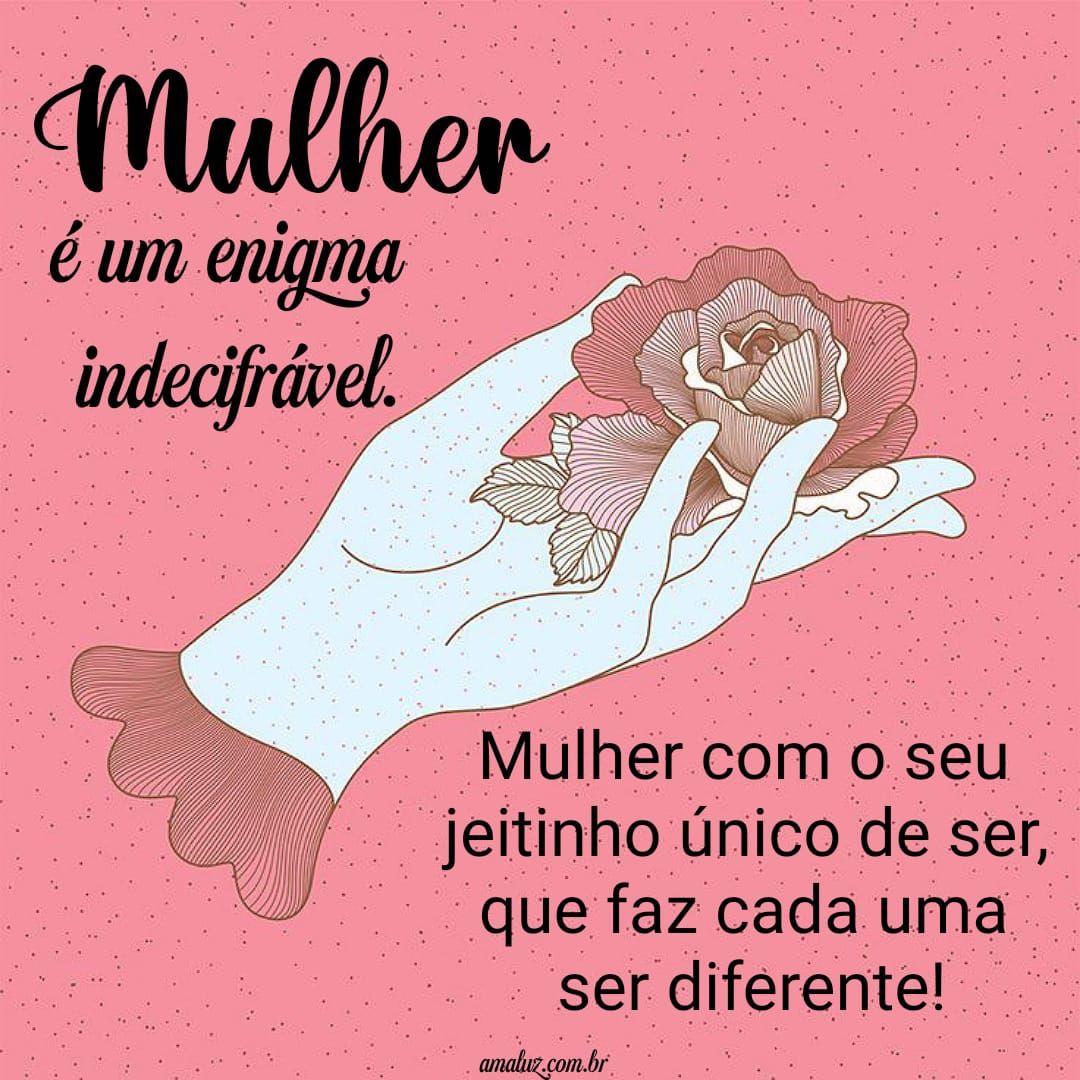 Mulher com seu jeitinho unico, feliz dia da mulher