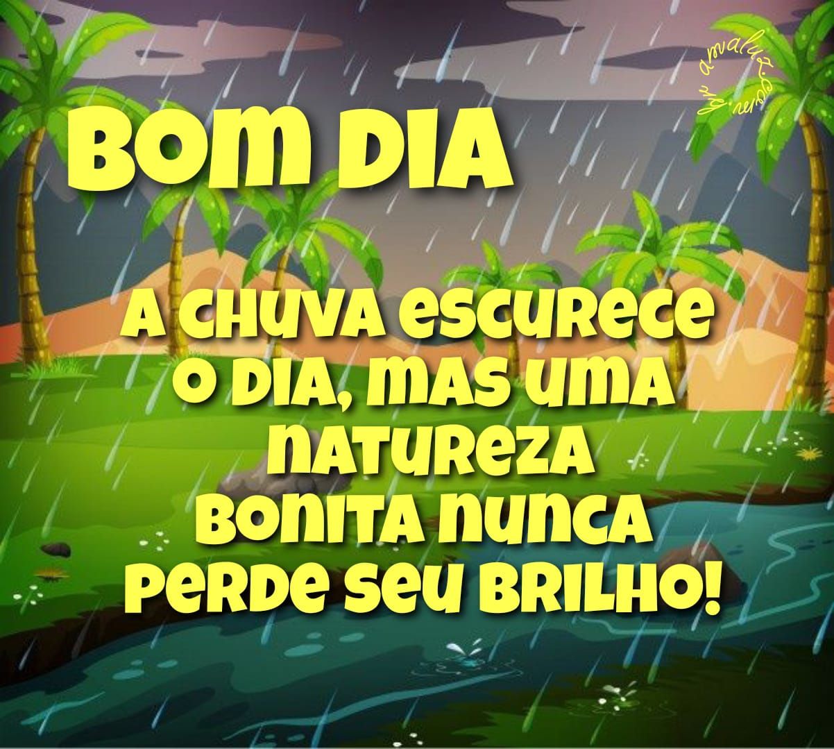 Natureza bonita nunca perde o brilho, bom dia.