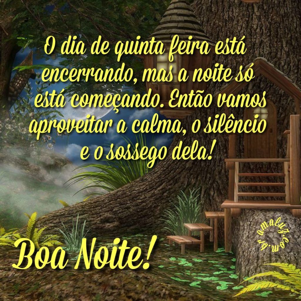 O dia de quinta feira está encerrando