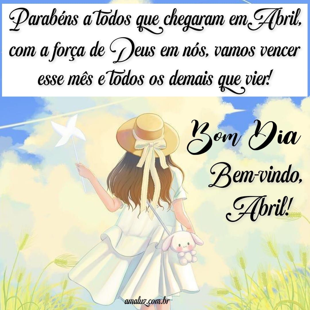 Parabéns a todos que chegaram em abril