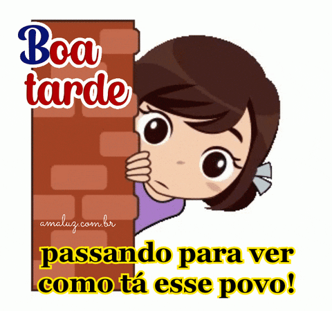 Passando para ver como vocês tão