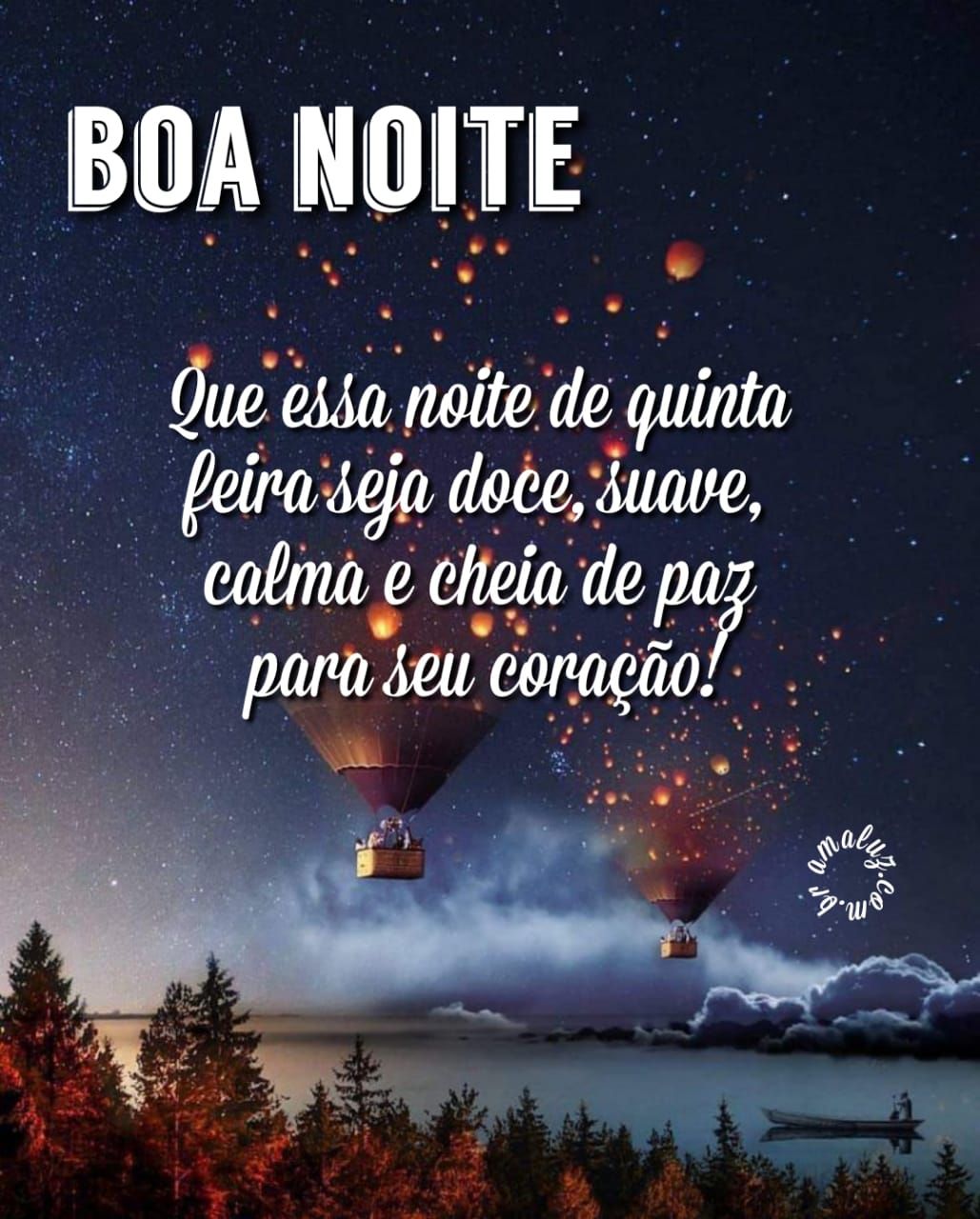 Que essa noite de quinta feira seja doce