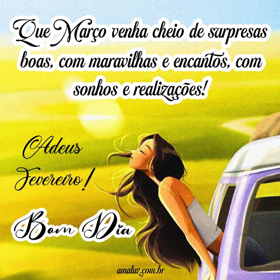 Que março venha cheio de surpresas