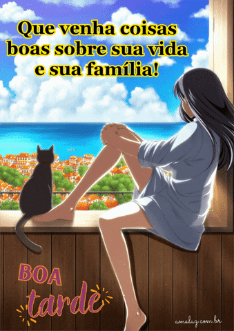 Que venha coisas boas sobre sua vida, boa tarde