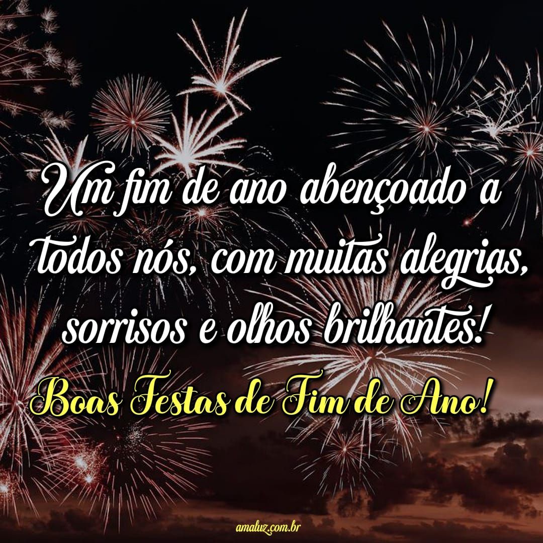 Um fim de ano abençoado, boas festas